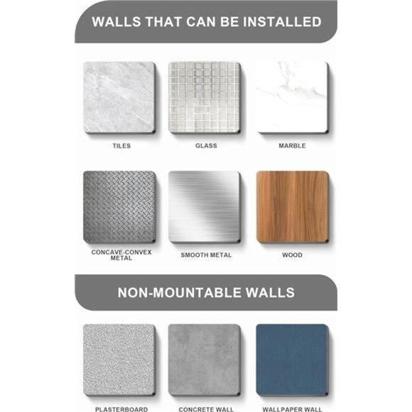 Black Shower Caddy Shelf Organizer, Bathroom Organizers, 2 Pack with 8 hooks - Picture 6 of 8